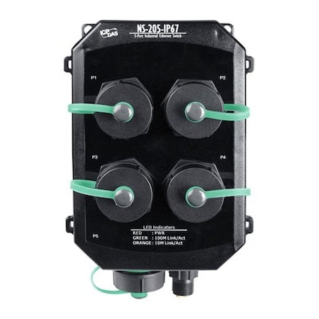 Icp Das NS-205 IP 67 switch with Din Rail built in NS-205IP67/DIN